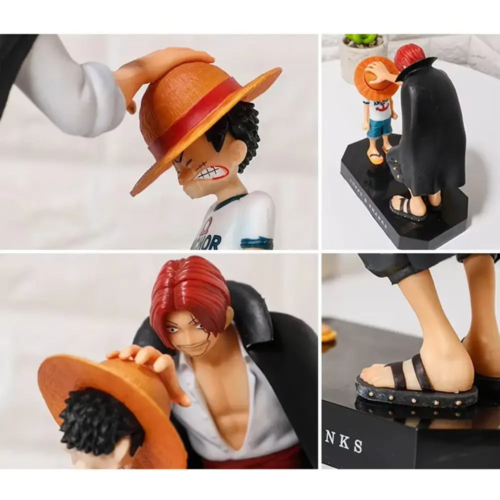 Shanks Luffy Action Figure: 18cm One Piece Anime Collectible Statue