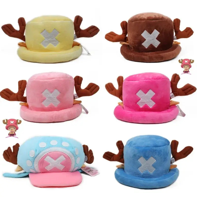 Tony Tony Chopper Hat: One Piece Plush Cosplay Cap