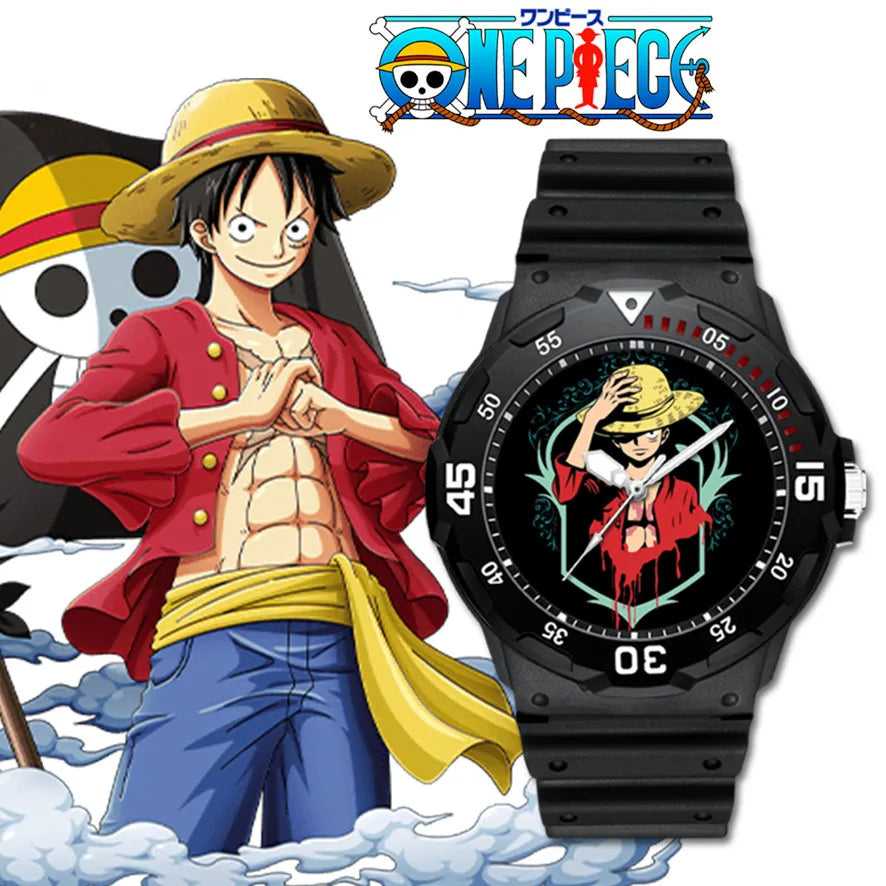 One Piece Anime Minimalist Quartz Watch | Luffy Zoro Gift
