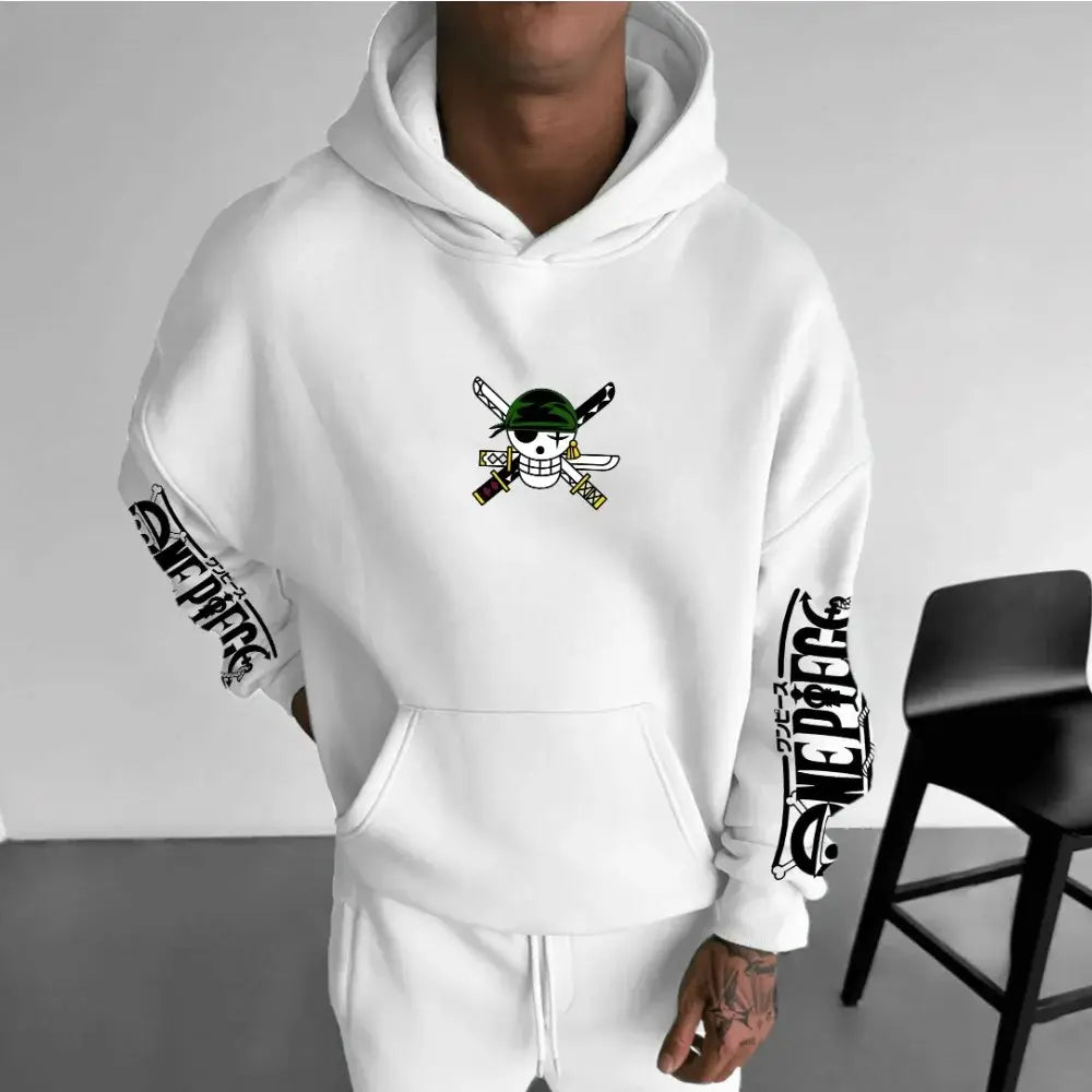Roronoa Zoro Hoodie: One Piece Parent-Child Anime Sweatshirt
