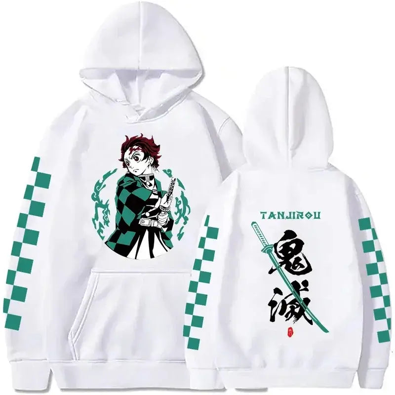 Tanjiro Kamado Hoodie: Plus Size Demon Slayer Sweatshirt