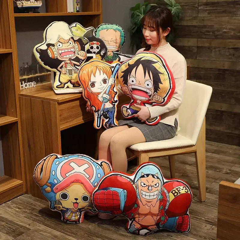 One Piece Kawaii Pillow Doll – Cute Anime Plush Gift