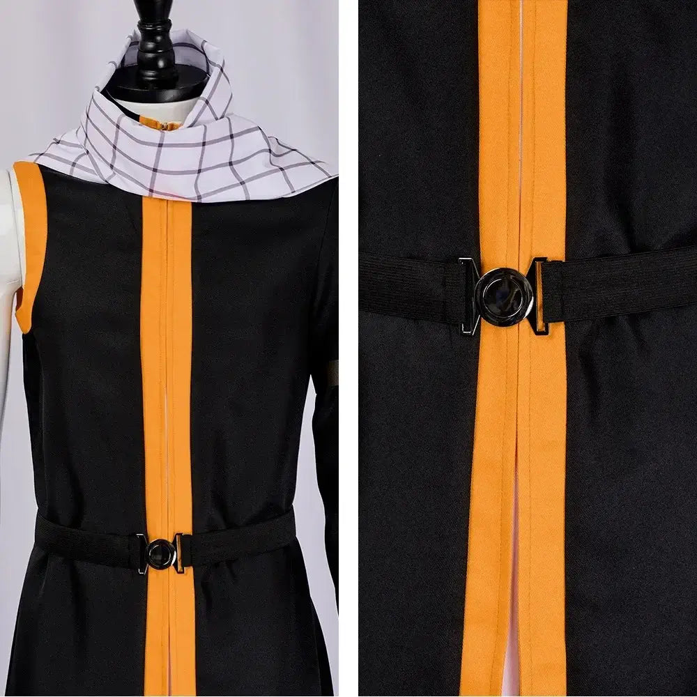 Natsu Dragneel Fairy Tail Cosplay Costume Blue Black