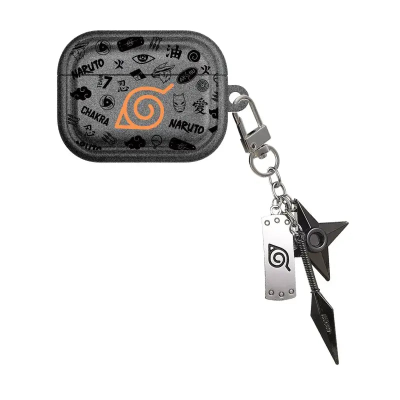 Naruto Akatsuki AirPods Case Shuriken Pendant Protective