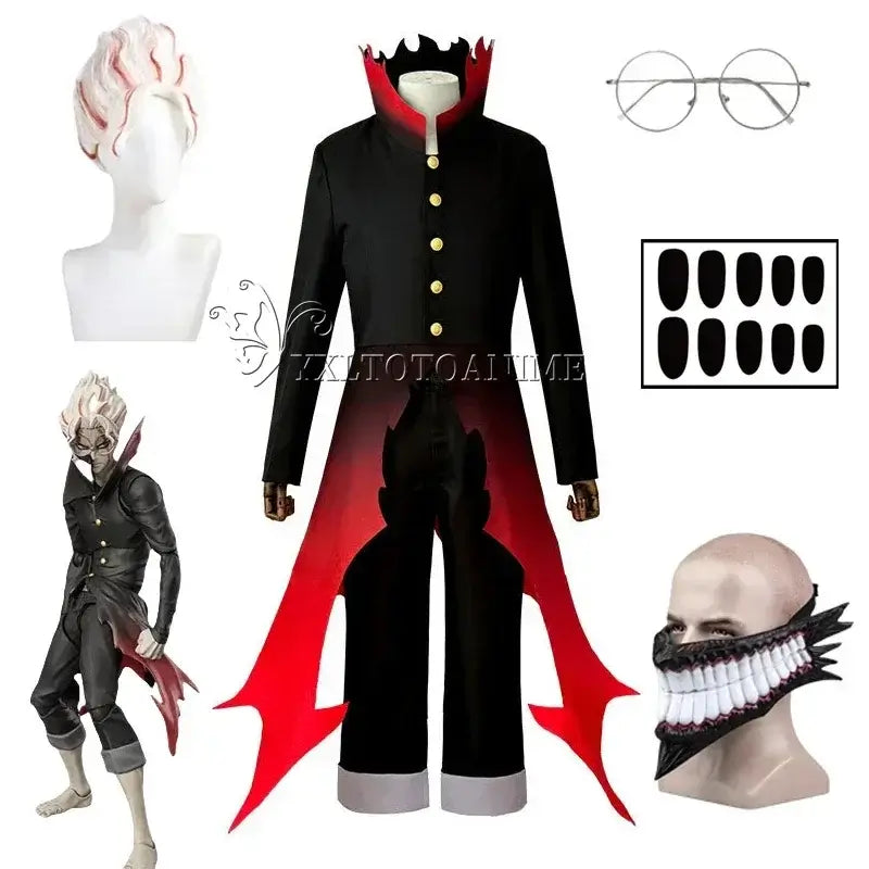 Dandadan Okarun Cosplay Costume Wig Suit | Halloween