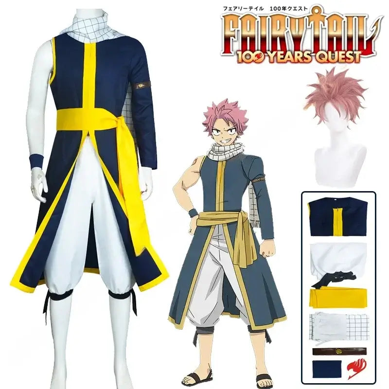 Natsu Dragneel 100 Years Quest Cosplay Costume Set