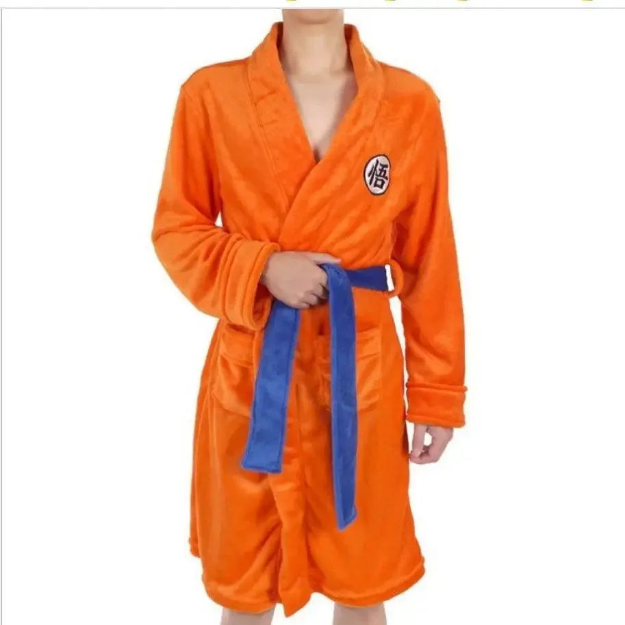 Dragon Ball Goku Flannel Anime Cosplay Bathrobe | Pajamas