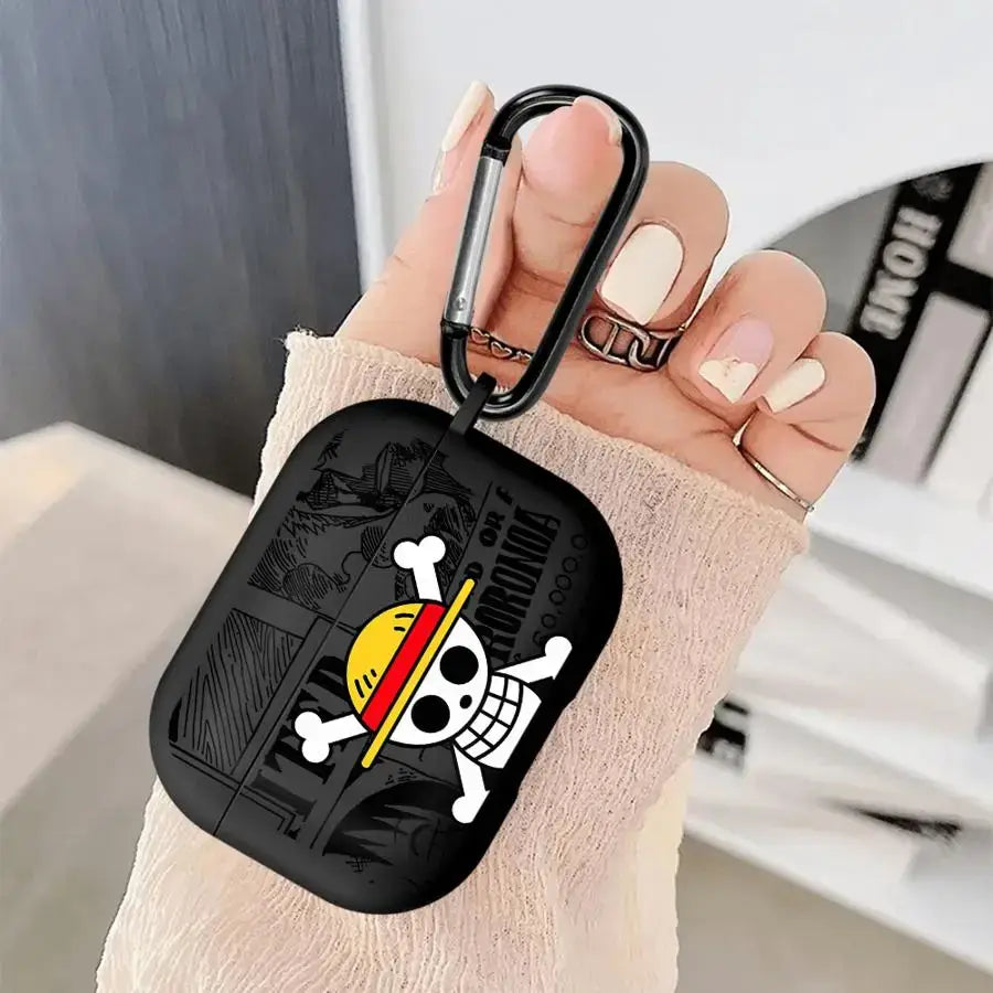 One Piece AirPods Case Cool Logo Protective Cover Hard Shell