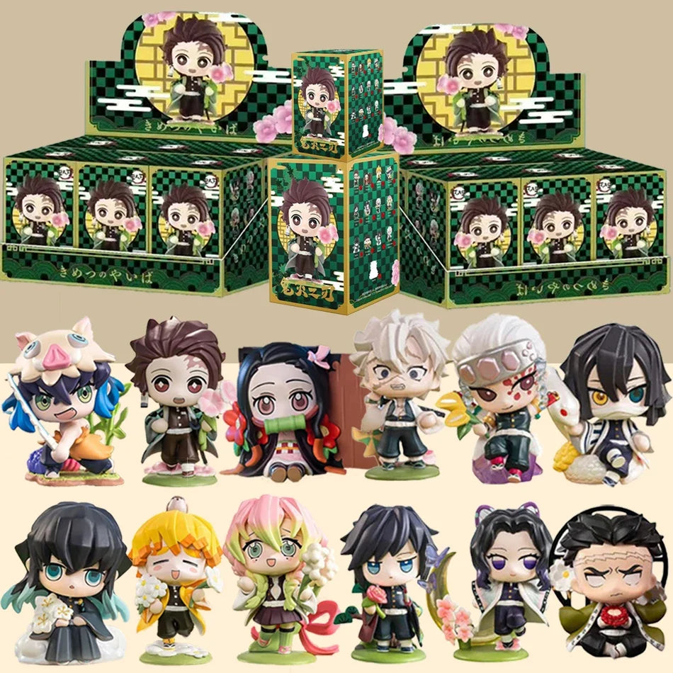 Demon Slayer Blind Box: 12pcs Tanjiro Nezuko Anime Figures