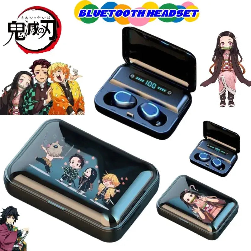Demon Slayer Tanjiro Nezuko Bluetooth Anime Headset