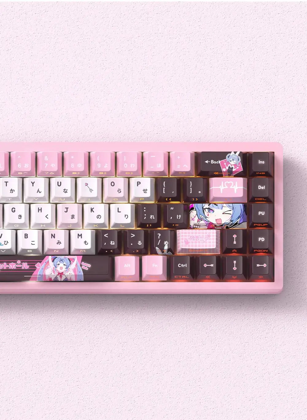 Miyu 129-Key OEM PBT Translucent Keycaps | Custom Mech
