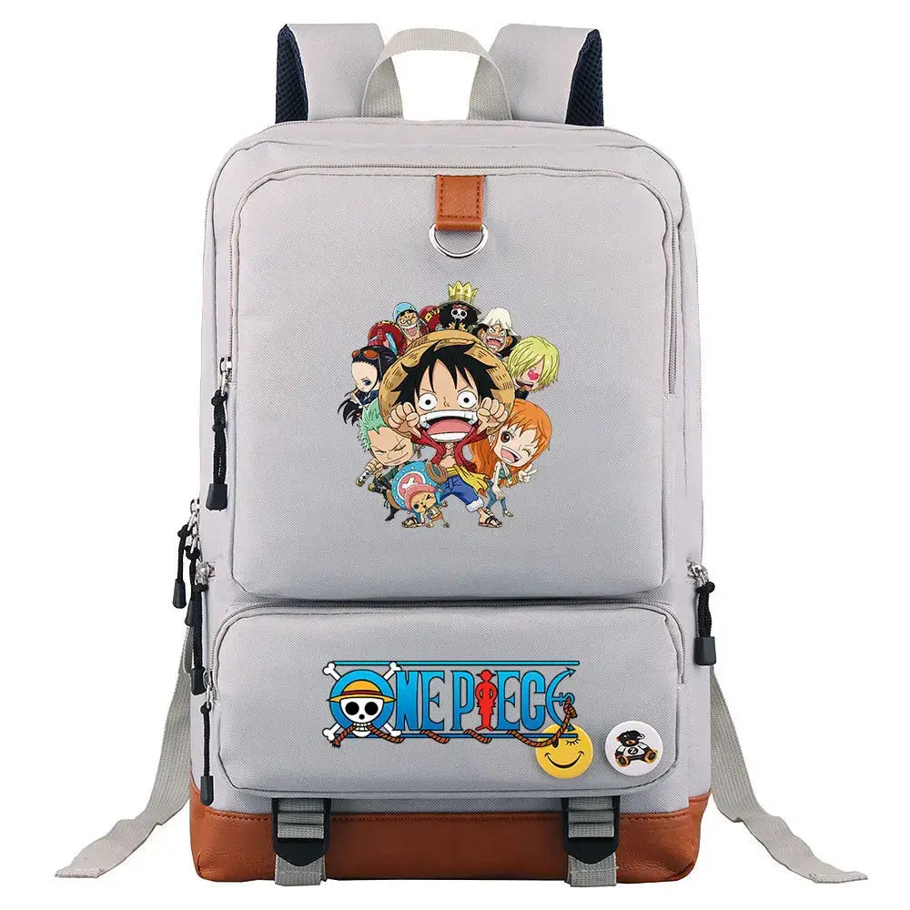 One Piece Luffy Printed Unisex Backpack School Travel Bag