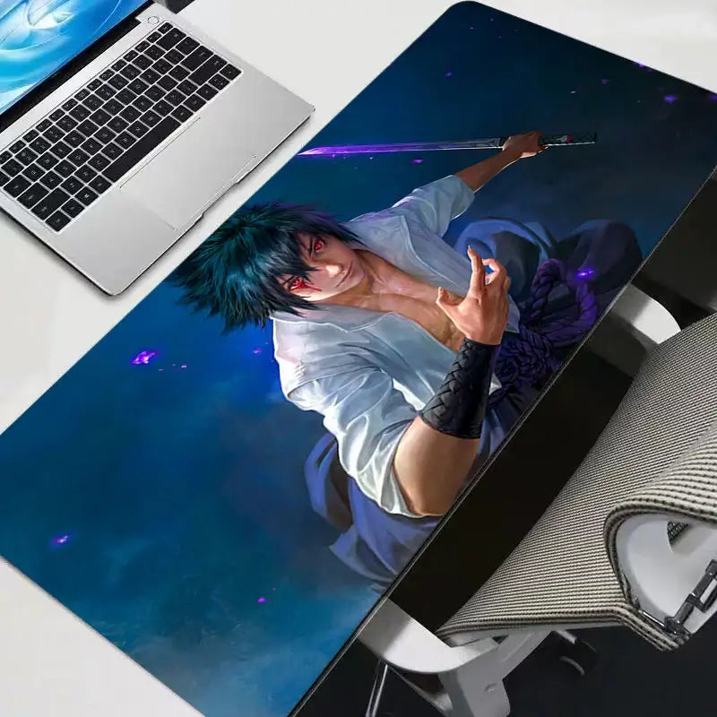 Sasuke Uchiha Mouse Pad: HD Anime Gaming Desk Mat