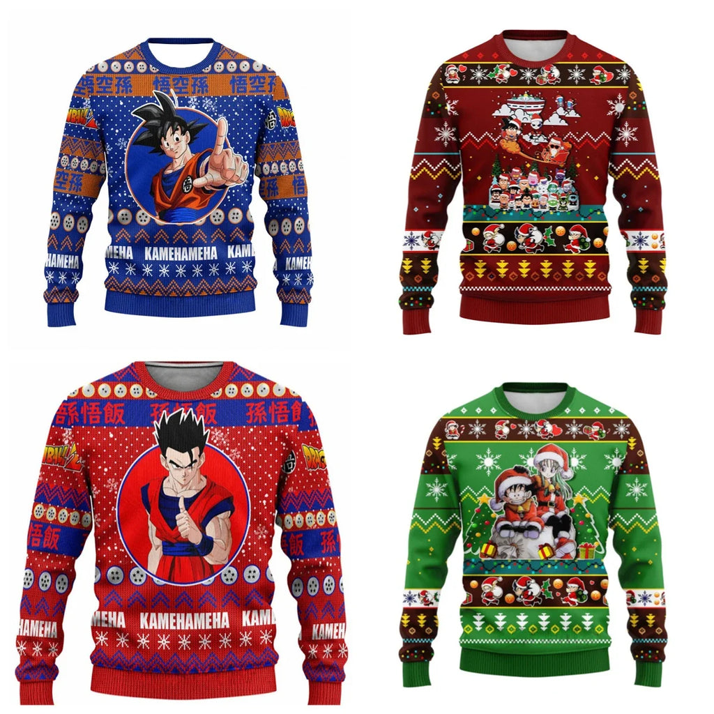Dragon Ball Anime Sweater: Christmas Style Pullover Gift