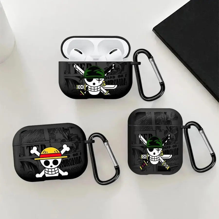One Piece AirPods Case Cool Logo Protective Cover Hard Shell