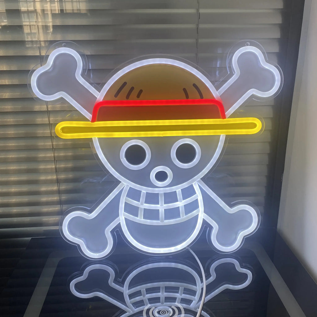 One Piece Luffy Acrylic Neon LED Light | Custom Anime Sign