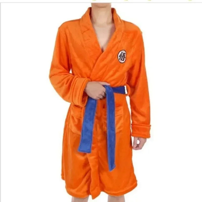 Dragon Ball Goku Flannel Anime Cosplay Bathrobe | Pajamas