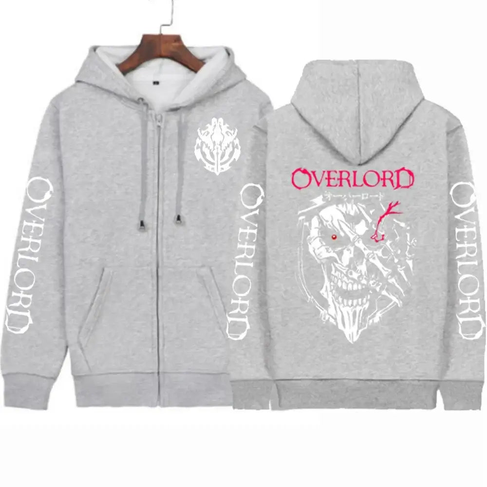 Overlord Cosplay Horror Skull Hoodie Ainz Zip Up