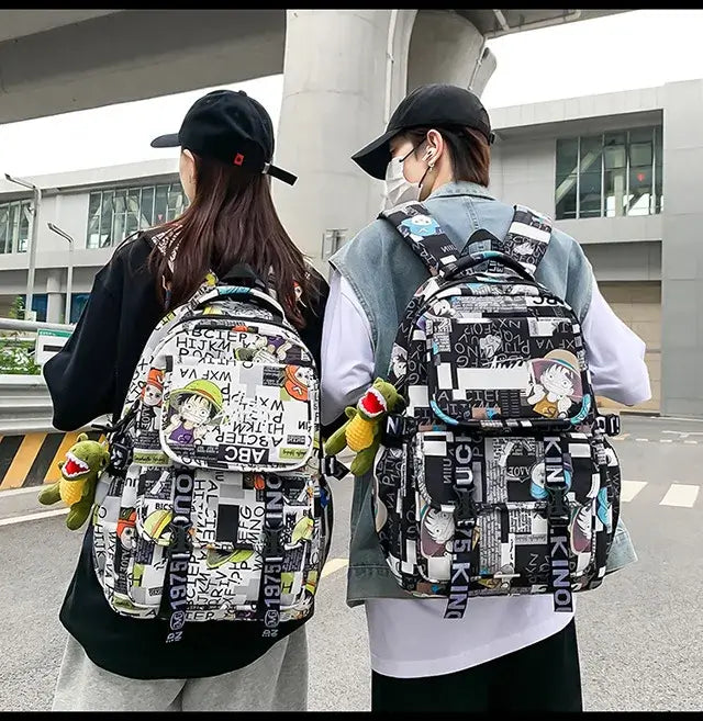One Piece Luffy Backpack: High-Capacity Anime School Bag