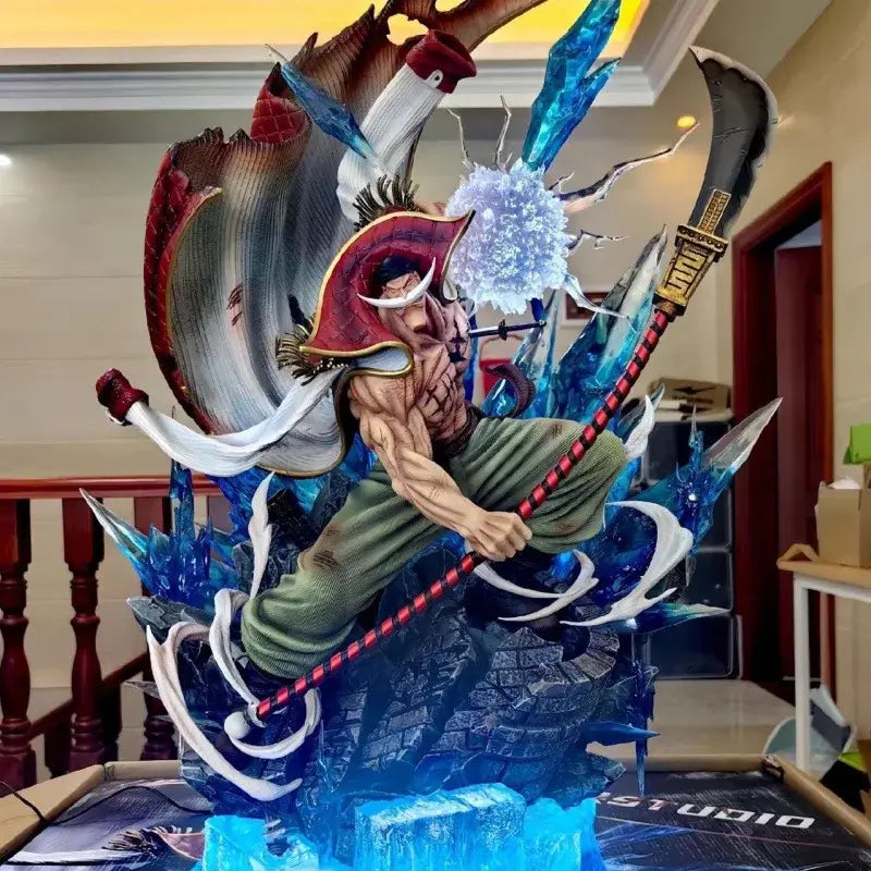 One Piece Whitebeard Naval Battle PVC Figure 38cm Light