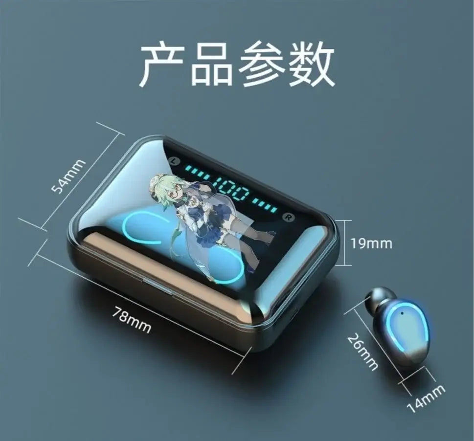 Demon Slayer Tanjiro Nezuko Bluetooth Anime Headset