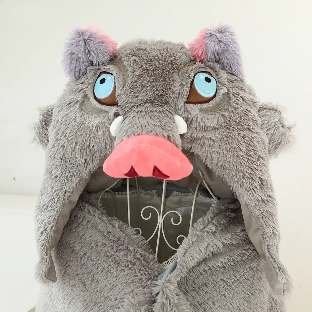 Inosuke Boar Head Plush Cosplay Neck Pillow | Travel