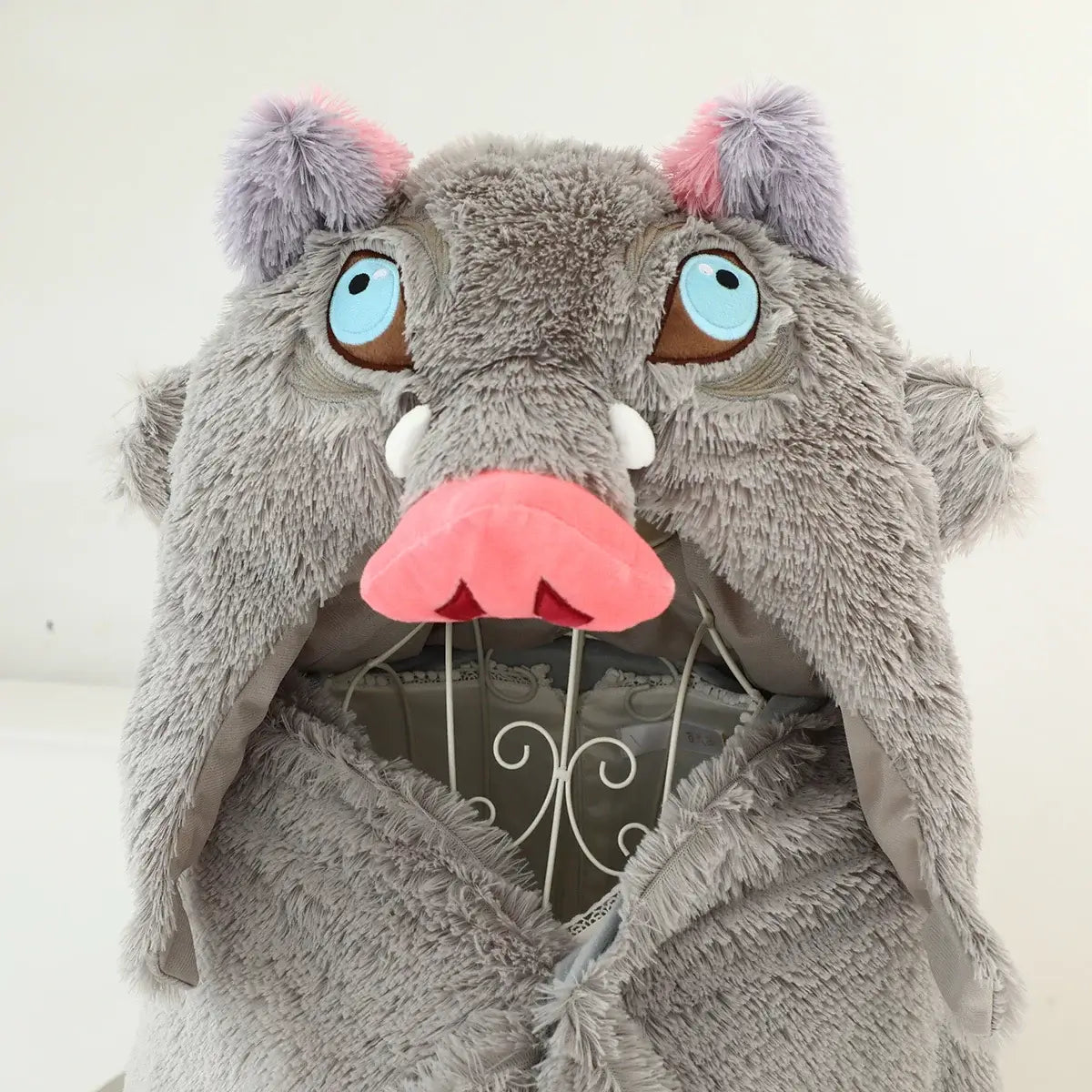 Inosuke Boar Head Plush Cosplay Neck Pillow | Travel