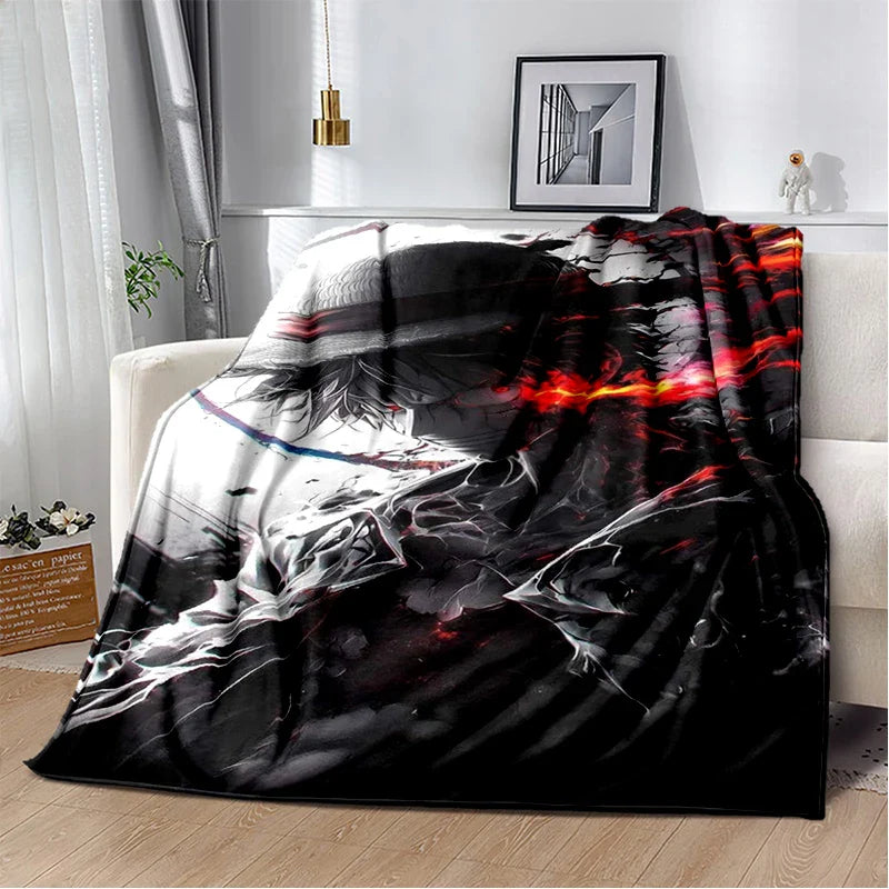 Anime One Piece 3D Cartoon Blanket - Soft, Warm Throw for Bedroom, Living Room, Bed, Camping, Picnic, Office, Kids Gift