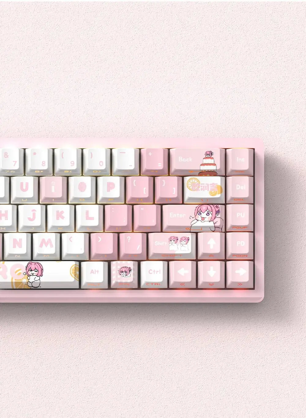 Miyu 129-Key OEM PBT Translucent Keycaps | Custom Mech