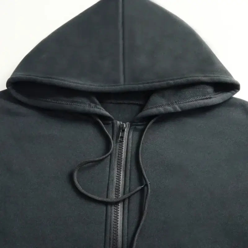 Overlord Horror Skull Hooded Shirt Harajuku Zip Up