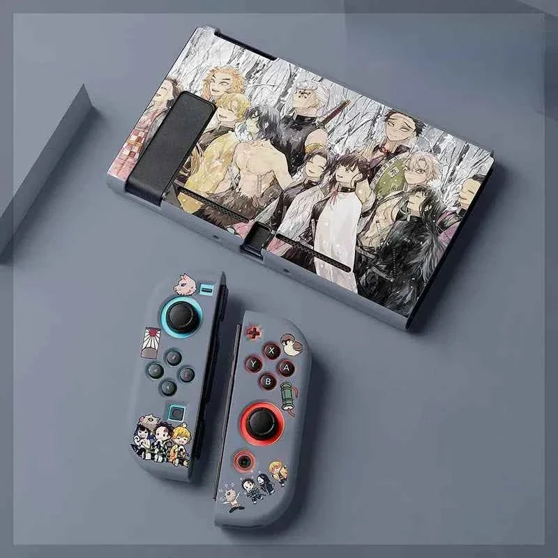 Anime Demon Slayer Switch Soft Shell Protective Sleeve Tanjirou Nezuko Shinobu Zenitsu Kimetsu Kyoujurou No Yaiba Birthday Gifts