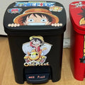 Luffy One Piece Trash Bin Foot Pedal Large Capacity Home
