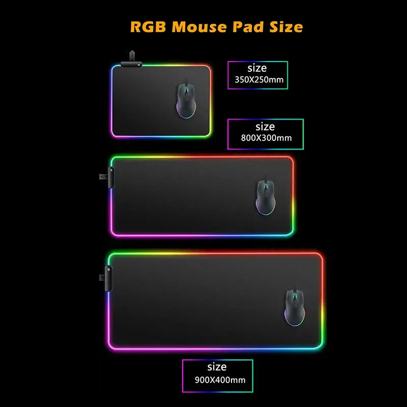 Itachi Uchiha RGB Mouse Pad: Anime LED Desk Mat