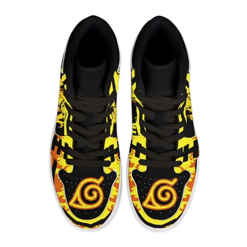 Naruto Anime High Top PU Leather Sneakers | Street Sport