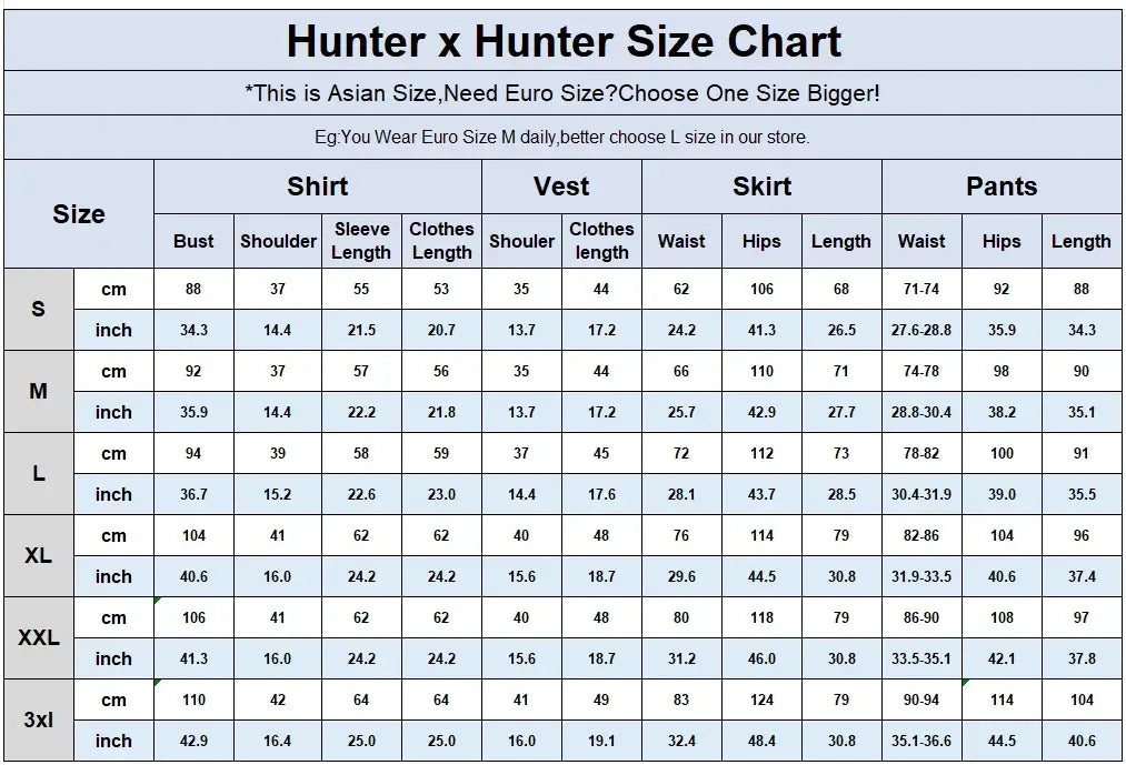 Kurapika Hunter x Hunter Cosplay Costume Full Set