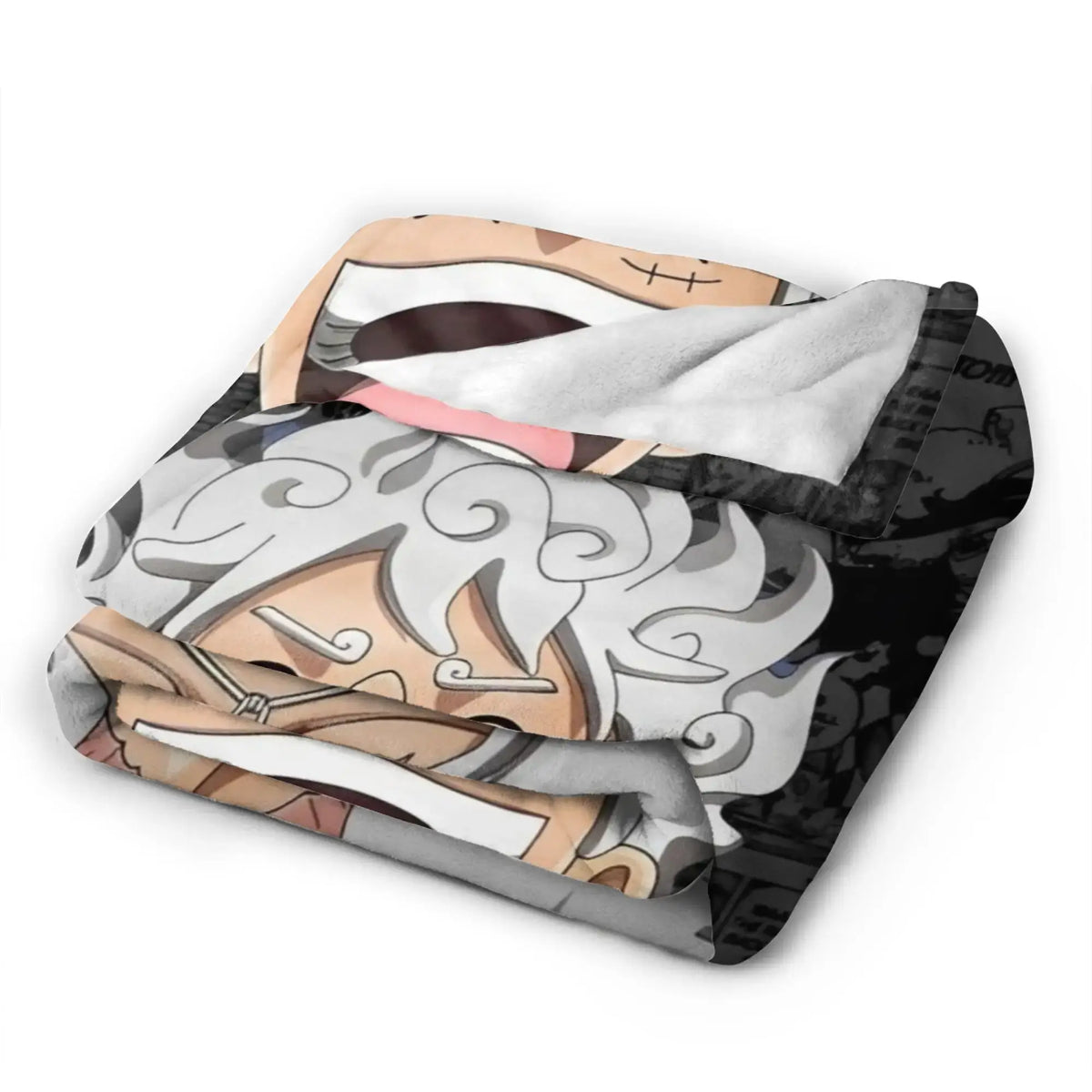One Piece Luffy Blanket: Knitted Fleece Warm Anime Throw