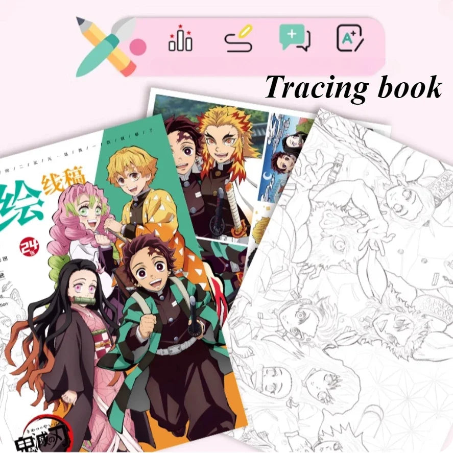 Demon Slayer Anime Colouring Book Children DIY | Drawing