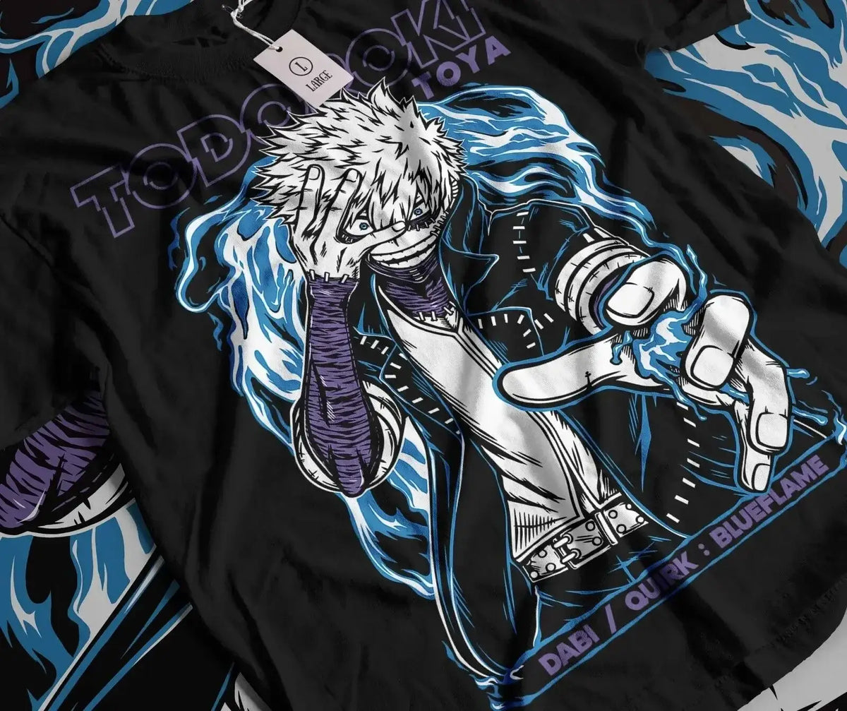 Dabi T-Shirt: Toya Todoroki Boku No Hero Anime Top