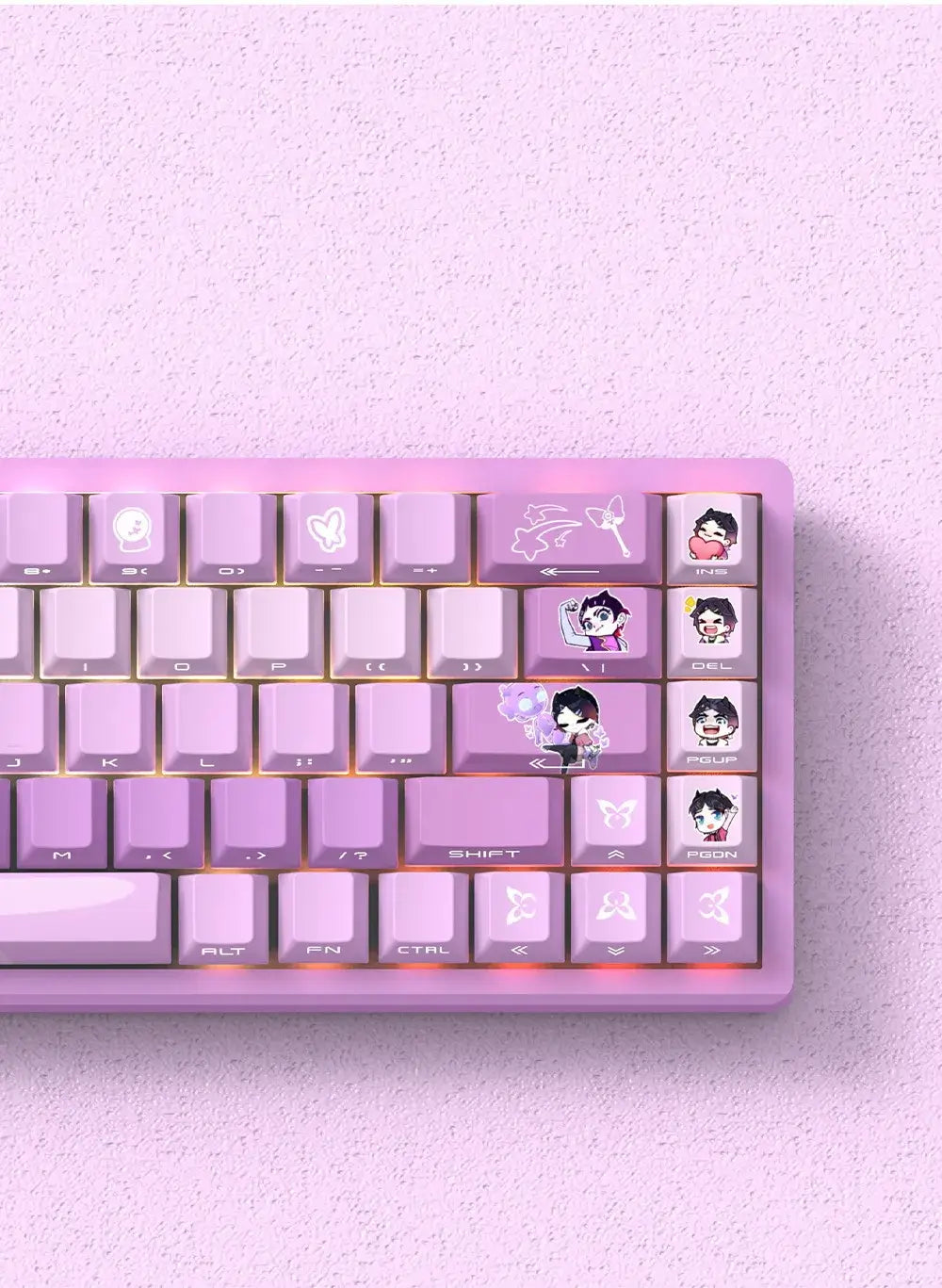 Miyu 129-Key OEM PBT Translucent Keycaps | Custom Mech