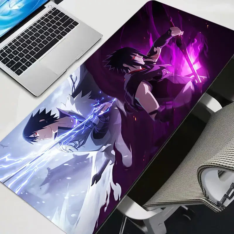 Sasuke Uchiha Mouse Pad: HD Anime Gaming Desk Mat