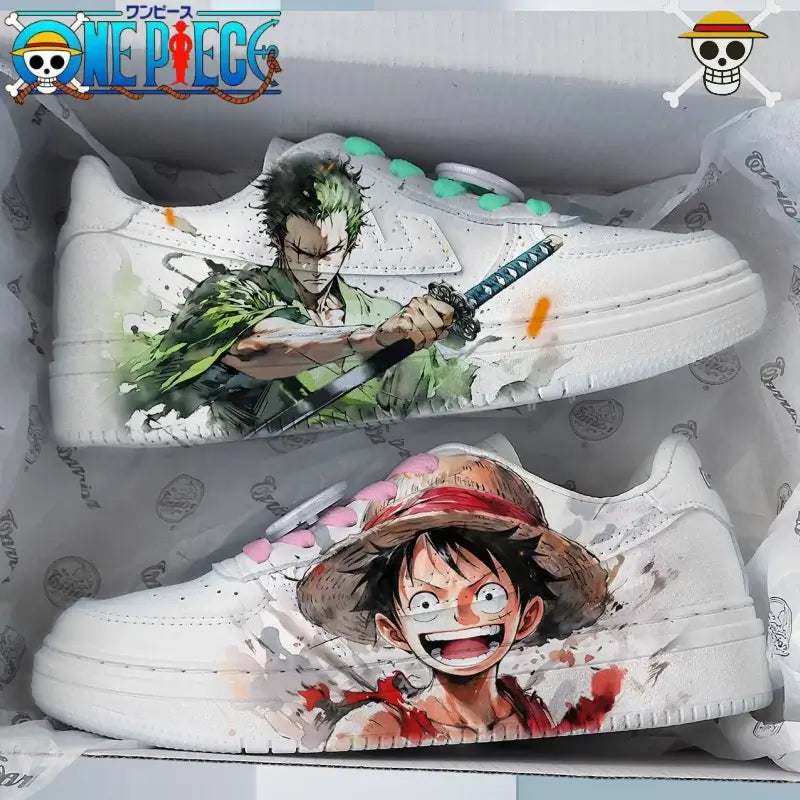 Roronoa Zoro Shoes: One Piece Low-Top Anime Sneakers