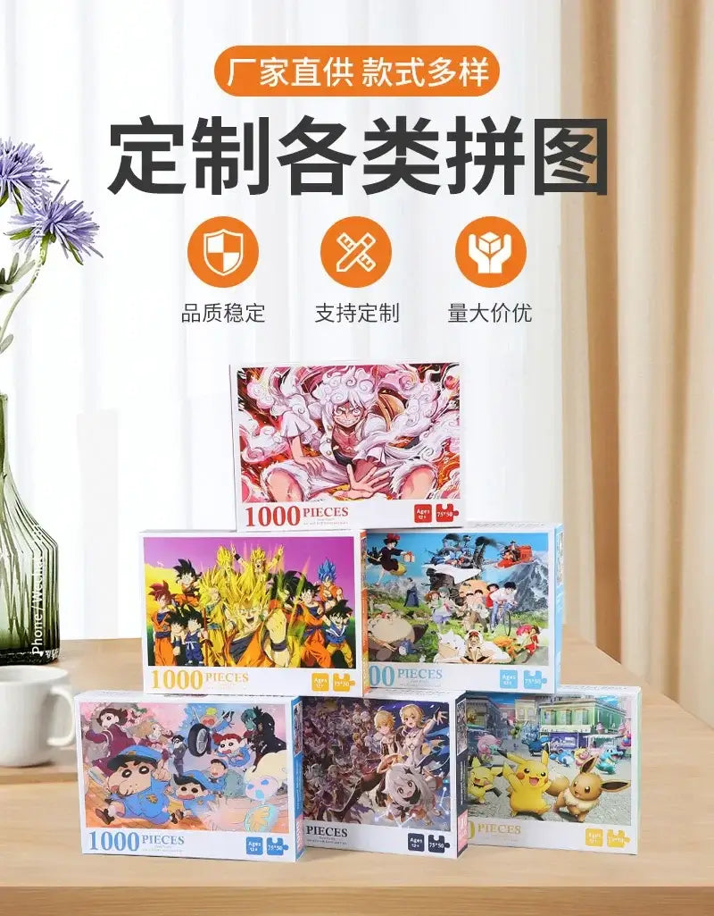 Japanese Anime Puzzle – 1000 Piece Stress-Relief Fun for All Ages