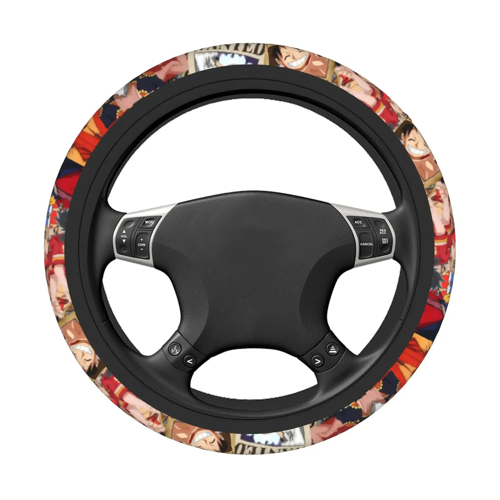 One Piece Luffy Anime Steering Wheel Cover | Car Accessory