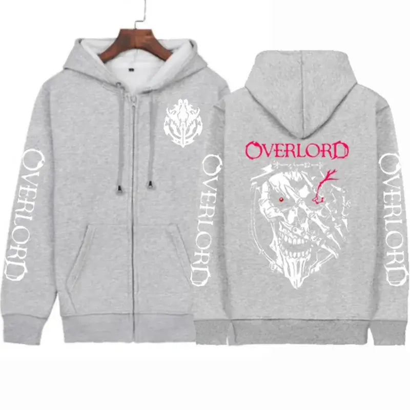Overlord Cosplay Horror Skull Hoodie Ainz Zip Up