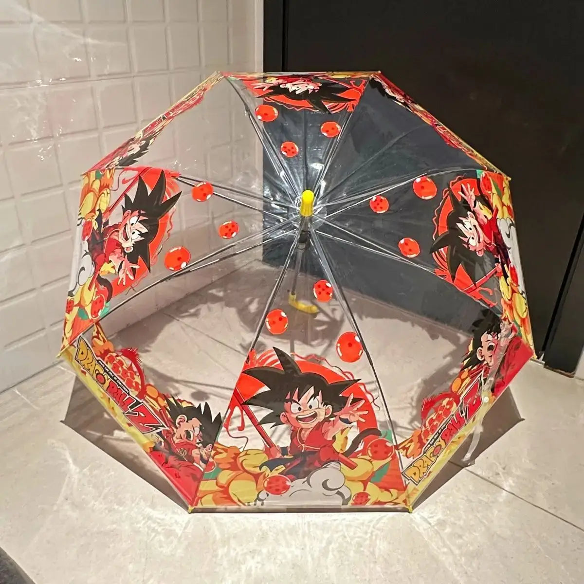 Dragon Ball Goku Folding Transparent Umbrella | Anime Gift