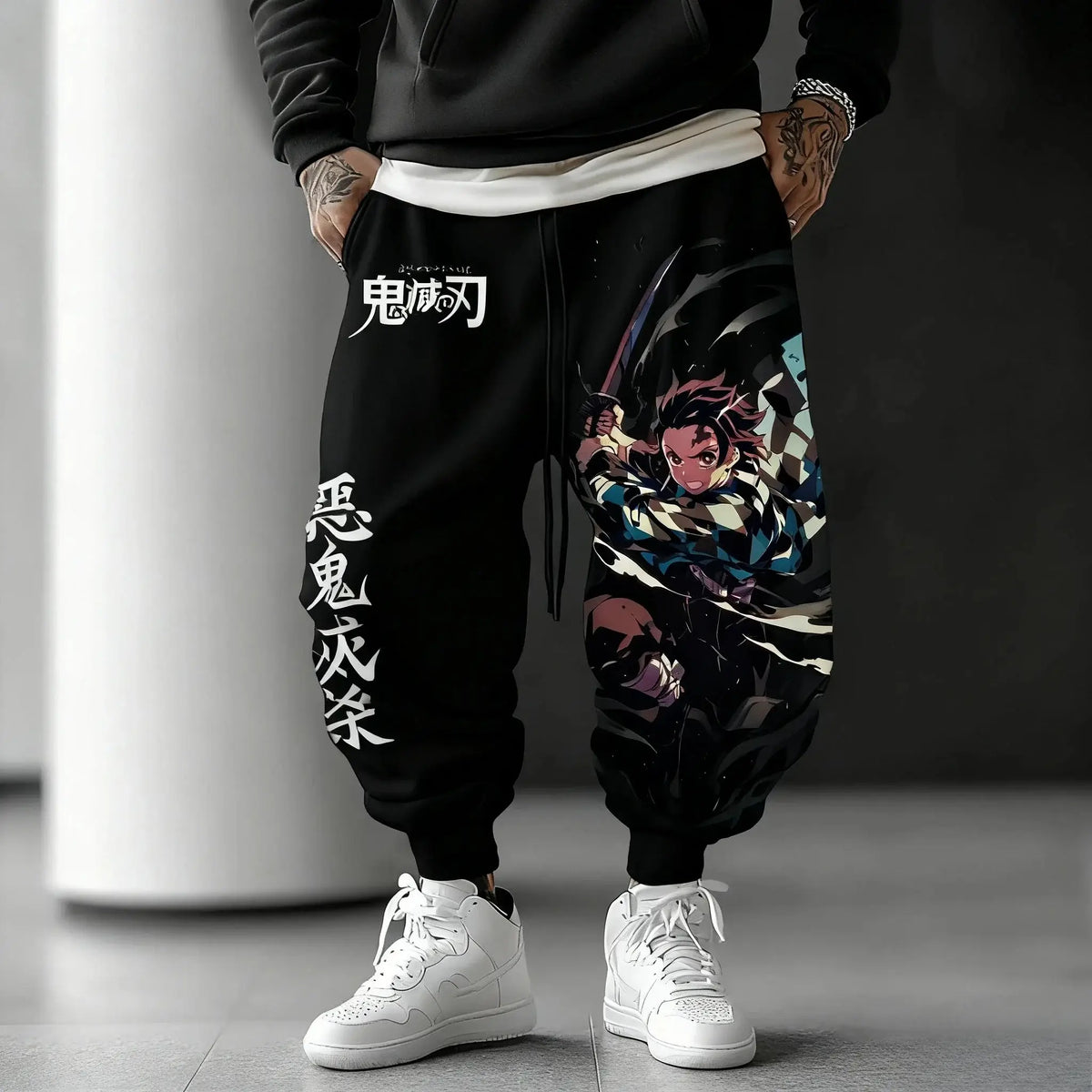 Demon Slayer Anime Men Sweatpants Y2K Streetwear