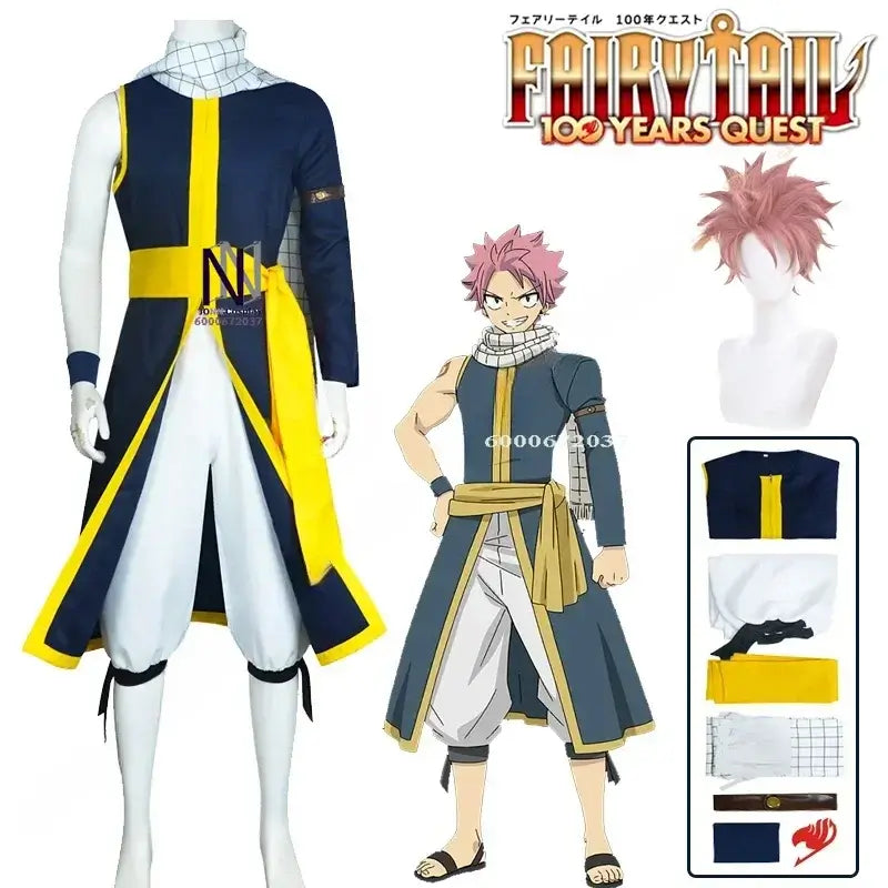 Natsu Dragneel 100 Years Quest Cosplay Costume Set