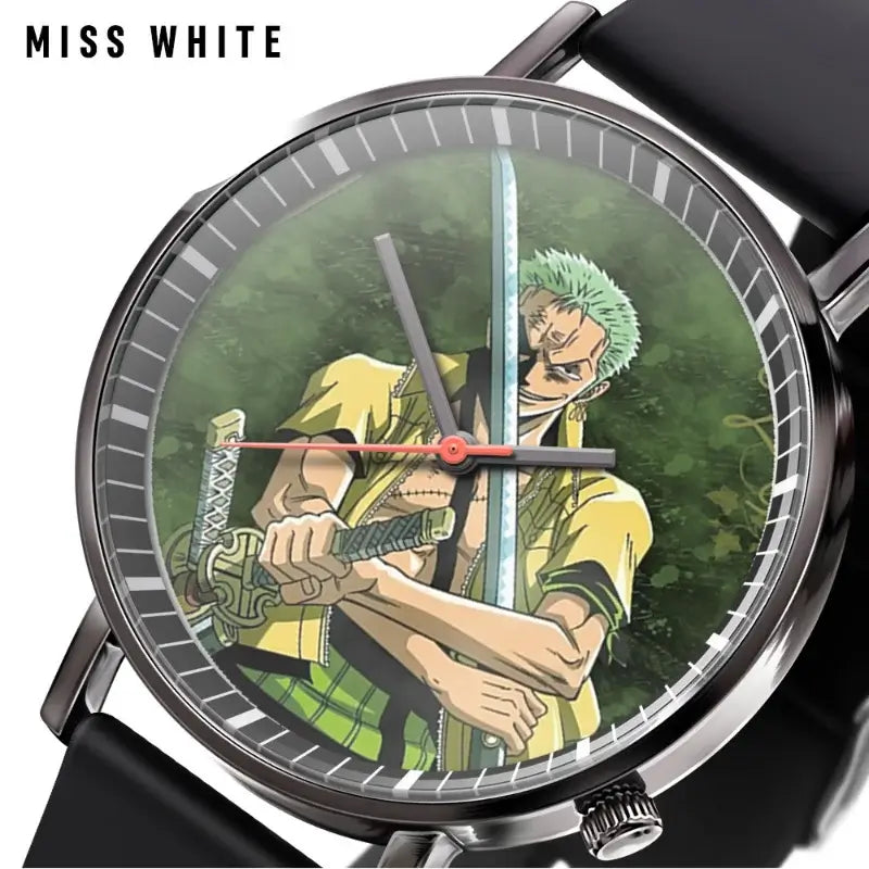 One Piece Luffy Watch: Fire Fist Ace Anime Quartz Gift
