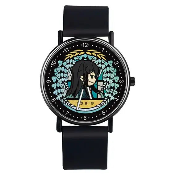 Demon Slayer Nezuko Sanemi Anime Student Analog Watch