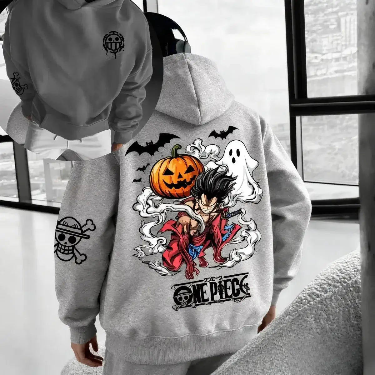 One Piece Halloween Hoodie Anime Cosplay Pullover